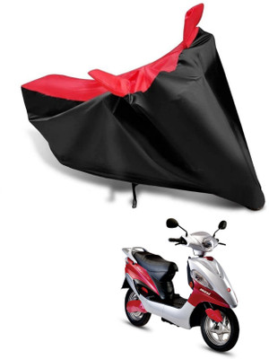 KEDIT Two Wheeler Cover for Hero(Electric Maxi, Red, Black)