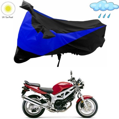 Genipap Two Wheeler Cover for Suzuki(SV 650, Black, Blue)