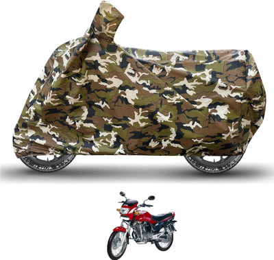 Caronix Waterproof Two Wheeler Cover for Hero(Ambition, Brown)