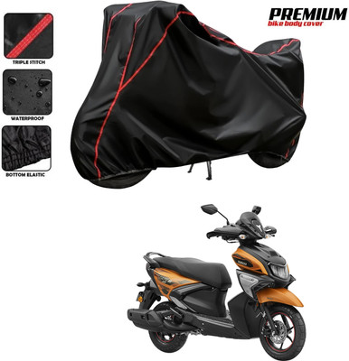 DeepShakshi AUTOMOTIVE Waterproof Two Wheeler Cover for Yamaha(RayZR 125 Fi, Black, Red)
