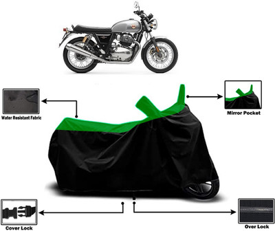 Amexride Two Wheeler Cover for Royal Enfield(Interceptor 650, Green)