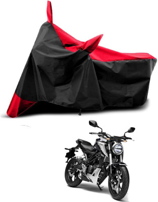 AASHTIK MART Two Wheeler Cover for Honda(CBR300R, Red, Black)