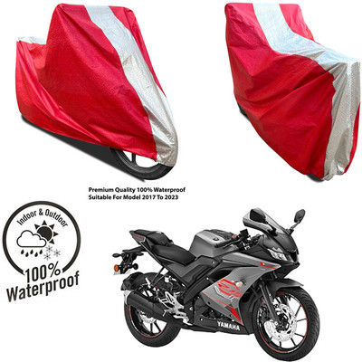 AUTOCAD Waterproof Two Wheeler Cover for Hero(Maestro Edge, Silver, Red)