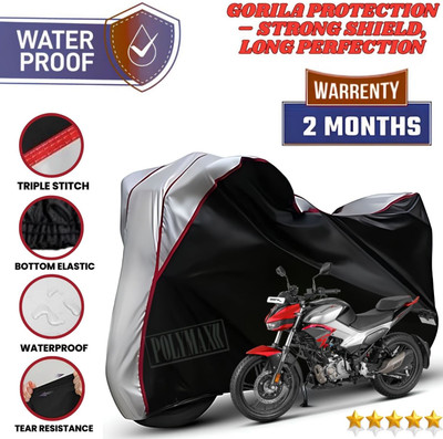 POLYMAXX Waterproof Two Wheeler Cover for Hero(Xtreme, Black)
