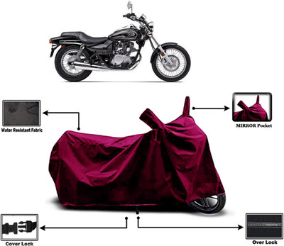 Amexride Two Wheeler Cover for Bajaj(Eliminator, Maroon)