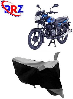 RRZ Waterproof Two Wheeler Cover for Bajaj(Discover 100 DTS-i, Black, Grey)