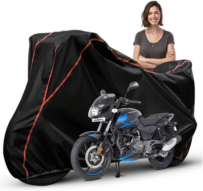 Car Styling Waterproof Two Wheeler Cover for Bajaj(Pulsar 150, Black, Red, Multicolor)