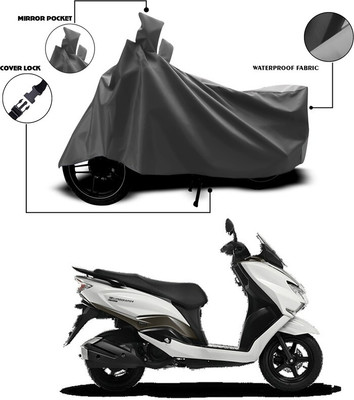 DeepShakshi AUTOMOTIVE Two Wheeler Cover for Suzuki(Burgman Street, Grey)
