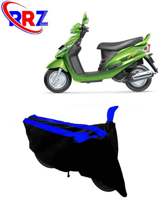 RRZ Waterproof Two Wheeler Cover for Mahindra(Rodeo RZ, Black, Blue)