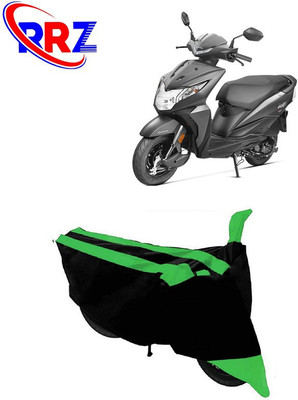 RRZ Waterproof Two Wheeler Cover for Honda(Dio, Black, Green)