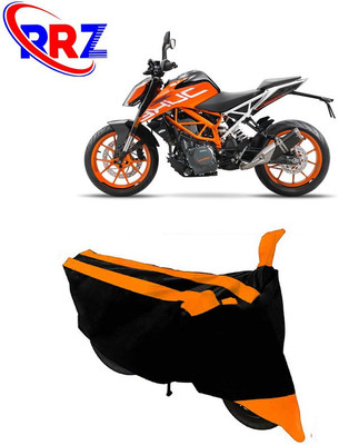 RRZ Waterproof Two Wheeler Cover for KTM(RC 390, Black, Orange)