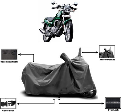 Amexride Two Wheeler Cover for TVS(Fiero FX, Grey)
