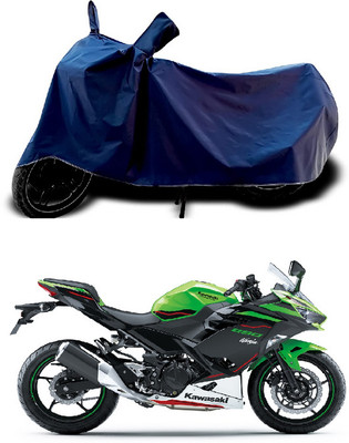 NIRUJI TRADERS Waterproof Two Wheeler Cover for Kawasaki(Ninja 250, Blue)