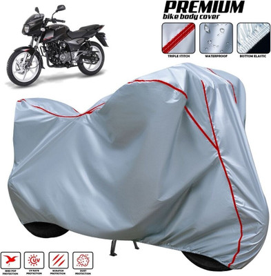 xodi Waterproof Two Wheeler Cover for Bajaj(Pulsar 160 NS DTS-i, Silver, Red, Multicolor)