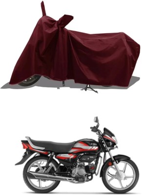 WMIZEXA Waterproof Two Wheeler Cover for Hero(HF Deluxe BS6, Maroon)