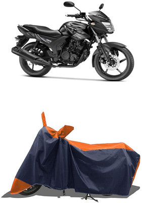SUGASHRI Waterproof Two Wheeler Cover for Yamaha(SZ-RR V BS6, Orange, Blue)