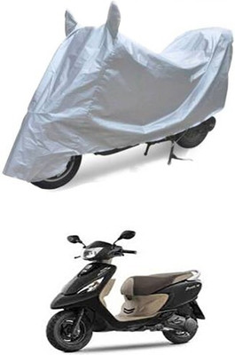 THE REAL ARV Waterproof Two Wheeler Cover for TVS(Silver)