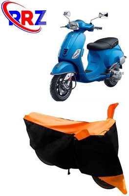 RRZ Waterproof Two Wheeler Cover for Vespa(Piaggio Vespa, Black, Orange)