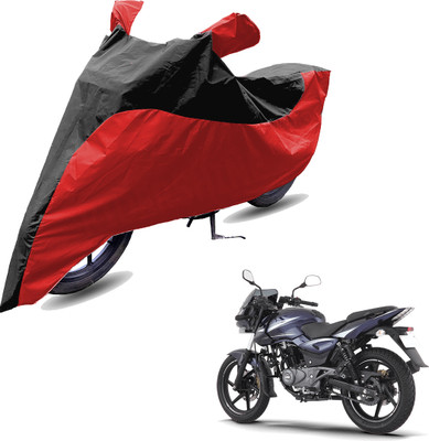 RiderShine Two Wheeler Cover for Bajaj(Pulsar 180 DTS-i, Red, Black)