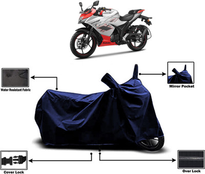 Amexride Two Wheeler Cover for Suzuki(Gixxer Special Edition BS6, Blue)