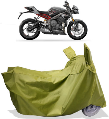 Amexride Two Wheeler Cover for Triumph(Street Triple RS BS6, Maroon)