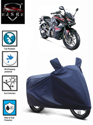 J S R Waterproof Two Wheeler Cover for Bajaj(Pulsar RS 200, Blue)