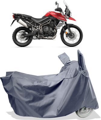 Amexride Two Wheeler Cover for Triumph(Tiger 800 XCA, Grey)