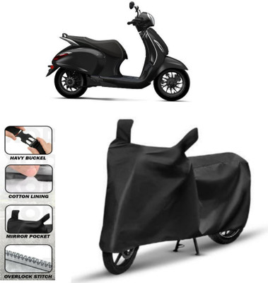 WMIZEXA Waterproof Two Wheeler Cover for Universal For Bike(Black)