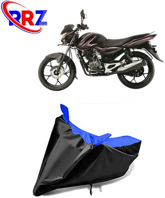 RRZ Waterproof Two Wheeler Cover for Bajaj(Discover, Black, Blue)