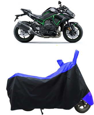 Coxtor Waterproof Two Wheeler Cover for Kawasaki(ZH2 BS6, Blue)