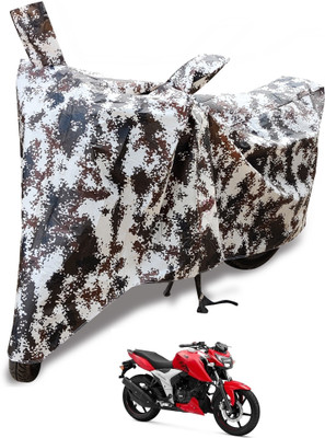 Auto Hub Waterproof Two Wheeler Cover for TVS(Apache RTR 160, Multicolor)