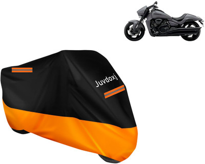 Juvdoxj Waterproof Two Wheeler Cover for Suzuki(Intruder, Orange)