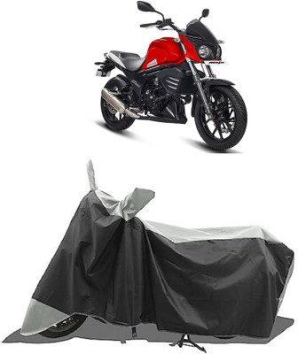 GROFATIK Two Wheeler Cover for Mahindra(Mojo, Grey)