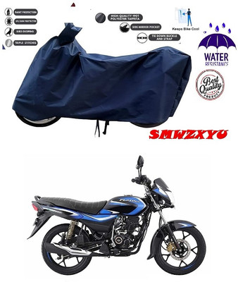 smwzxyu Waterproof Two Wheeler Cover for Bajaj(Platina 100 DTS-i, Blue)