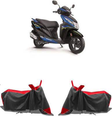 MMSSTAR Waterproof Two Wheeler Cover for Honda(Dio, Red, Black)