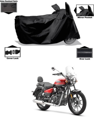 CODOKI Waterproof Two Wheeler Cover for Royal Enfield(Meteor 350, Black)