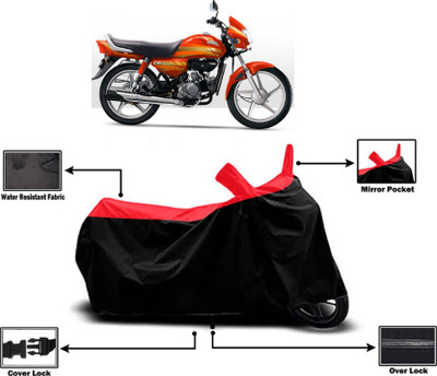 KEDIT Two Wheeler Cover for Hero Electric(CD deluxe, Red)