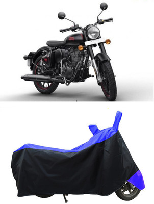 Coxtor Waterproof Two Wheeler Cover for Royal Enfield(Bullet 350, Blue)