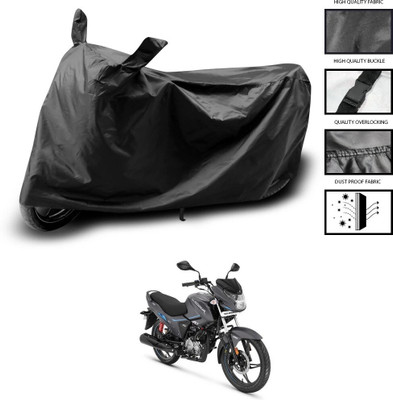 GOSHIV-car and bike accessories Two Wheeler Cover for Hero(Black)