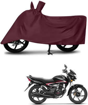 KEDIT Two Wheeler Cover for Honda(CB Shine, Maroon)