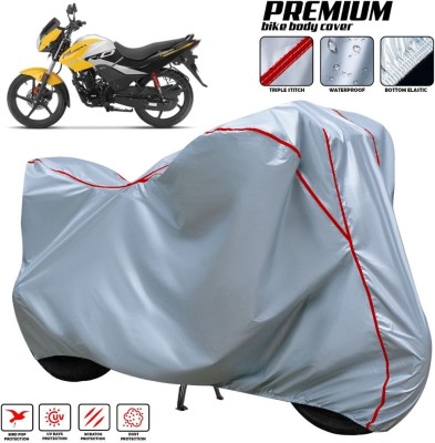 xodi Two Wheeler Cover for Hero(Passion Pro i3S, Silver, Red, Multicolor)