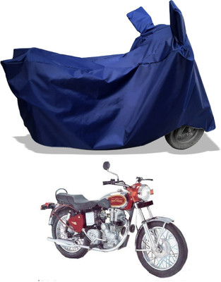 Amexride Two Wheeler Cover for Royal Enfield(Machismo 500, Blue)