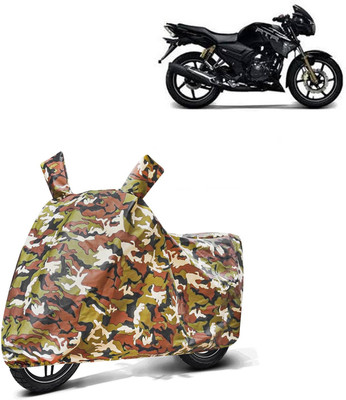 AutoRetail Two Wheeler Cover for TVS(Apache RTR 160, Multicolor)