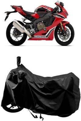 MMSSTAR Waterproof Two Wheeler Cover for Honda(CBR 1000RR, Black)