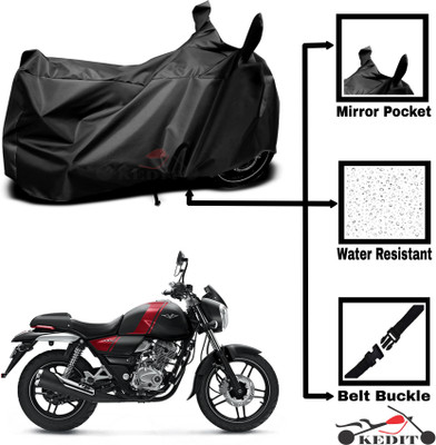 KEDIT Two Wheeler Cover for Bajaj(V12, Black)
