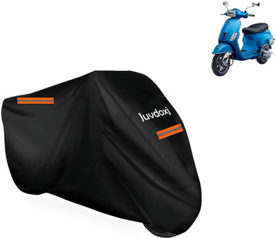 Juvdoxj Waterproof Two Wheeler Cover for Vespa(Vespa SXL 150, Black)