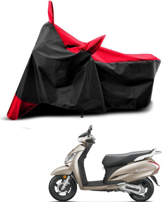 AASHTIK MART Two Wheeler Cover for Universal For Bike(Activa 125, Red, Black)