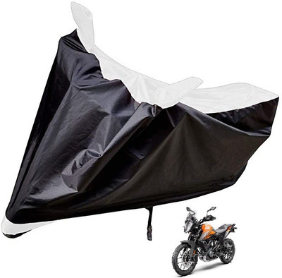 Auto Hub Two Wheeler Cover for KTM(390 Adventure, White)