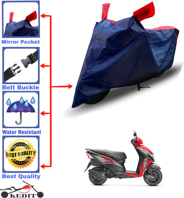 AASHTIK MART Two Wheeler Cover for Honda(Dio, Red, Blue)
