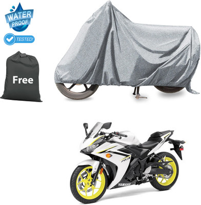 PAGORA Waterproof Two Wheeler Cover for Yamaha(YZF R3, Silver)